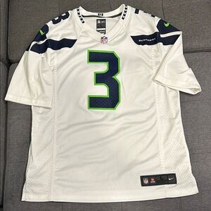 Seattle Seahawks NFL Nike On Field Football Jersey #3 Russell Wilson Size Large